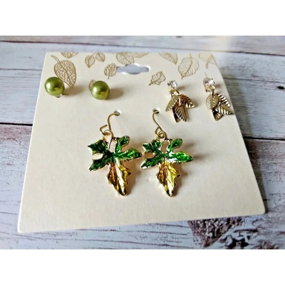 NWT Spring Garden Earring Trio with Gift Box - Picture 1 of 4